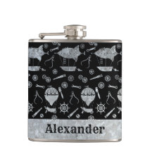 Kleine Steampunk Zilver Zink Airship Aangepaste Na