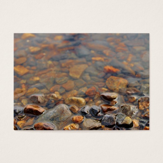 Kleine steentjes in het water visitekaartje (Voorkant)