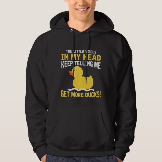 Kleine stemmen in mijn hoofd Rubber Duck Lover Far Hoodie (Voorkant)