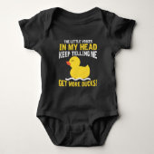 Kleine stemmen in mijn hoofd Rubber Duck Lover Far Romper (Voorkant)