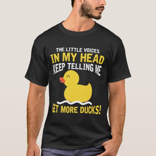 Kleine stemmen in mijn hoofd Rubber Duck Lover Far T-shirt (Voorkant)