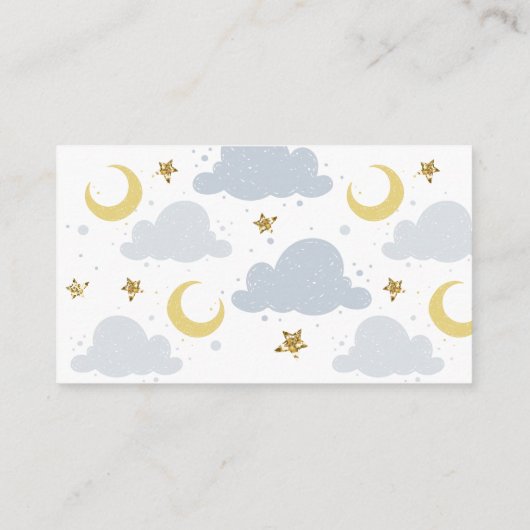 kleine ster diaper-kaartje informatiekaartje (Achterkant)