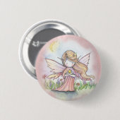 Kleine Ster Fee Knop Ronde Button 5,7 Cm (Voorkant /achterkant)