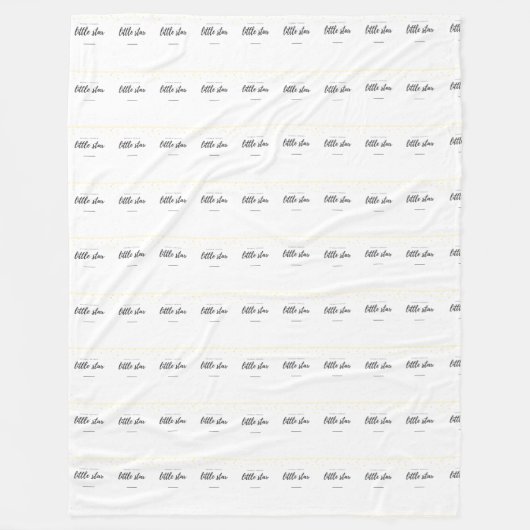 kleine ster met een draaiende kreet fleece deken (Voorkant)