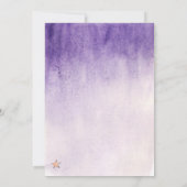 Kleine ster op de weg waterverf baby shower kaart (Achterkant)