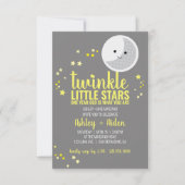 kleine sterren BOY of GIRL tweeling 1e BIRTHDAY PA Kaart (Voorkant)