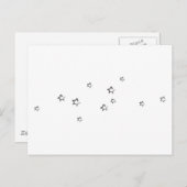 Kleine sterren briefkaart (Voorkant / Achterkant)