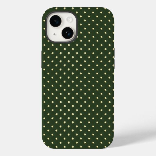 Kleine sterren Donkere groene telefoondraagtas Case-Mate iPhone Case (Achterkant)