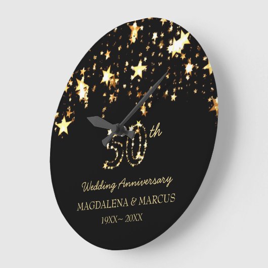 Kleine sterren en getallen grote klok (Hoek)