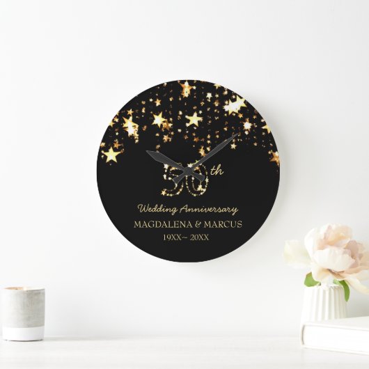 Kleine sterren en getallen grote klok (Huis)