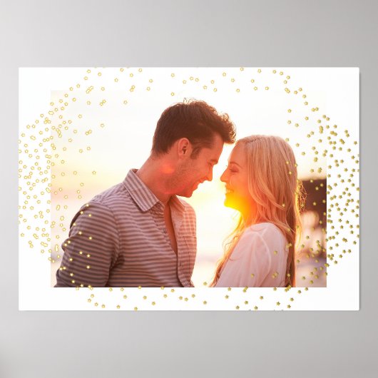 Kleine sterren Modern Aangepast Foto Gold Folie Afdrukken (Voorkant)