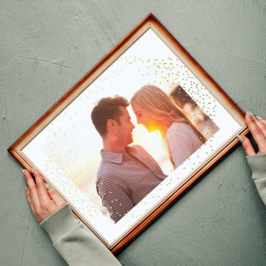 Kleine sterren Modern Aangepast Foto Gold Folie Afdrukken