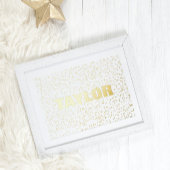 Kleine sterren Modern Bold EDITABLE TEKST GOLD Folie Afdrukken