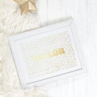 Kleine sterren Modern Bold EDITABLE TEKST GOLD