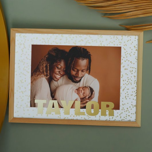 Kleine sterren Modern Bold EDITABLE TEKST GOLD FOT Folie Afdrukken