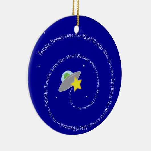 kleine sterrenversiering met twijndraai keramisch ornament (Rechts)