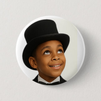 Kleine Stevie Altijd Omhoog Kijkend Knop Ronde Button 5,7 Cm