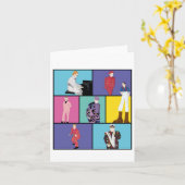 kleine Sticker Kaart (Gele Bloem)