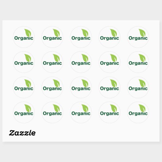 kleine sticker organisch blad (Vel)