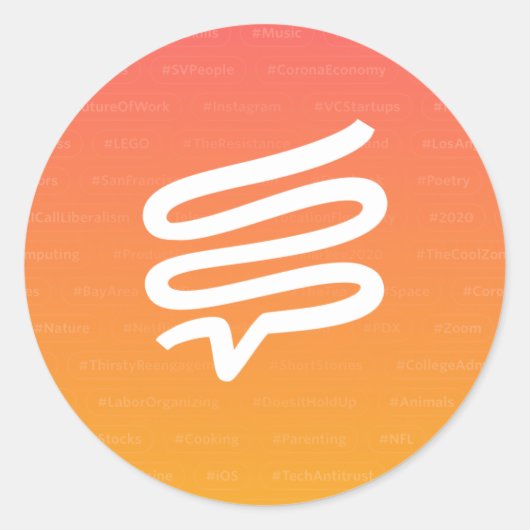 Kleine stickers Telepath, 1,5 inch, vel van 20 inc (Voorkant)