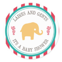 Kleine Stickers van Peanut Circus Baby shower