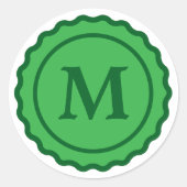 Kleine stickers voor certificaatverzegeling met aa (Voorkant)