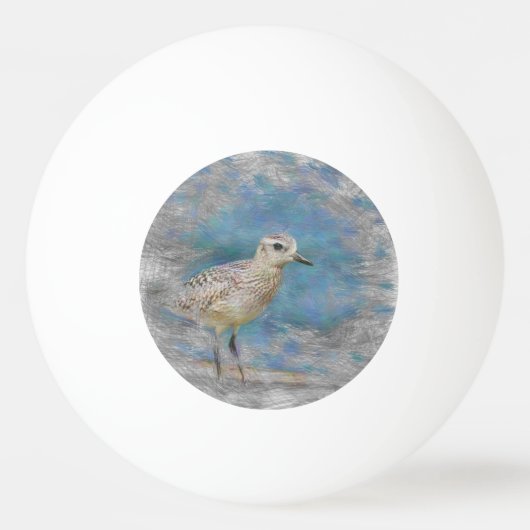 kleine stierenvogel pingpongbal (Voorkant)