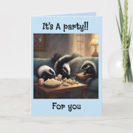 Kleine stinkdieren, het is een feestje voor je ver kaart