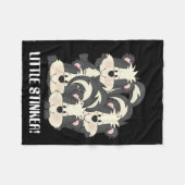 Kleine Stinker skunk baby fleece deken (Voorkant (Horizontaal))