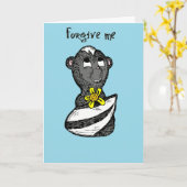 Kleine Stinker Skunk, sorry voor het Wenskaart Kaart (Gele Bloem)