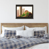 Kleine stip canvas afdruk (Insitu (Slaapkamer))