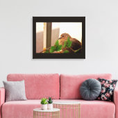 Kleine stip canvas afdruk (Insitu (Woonkamer))