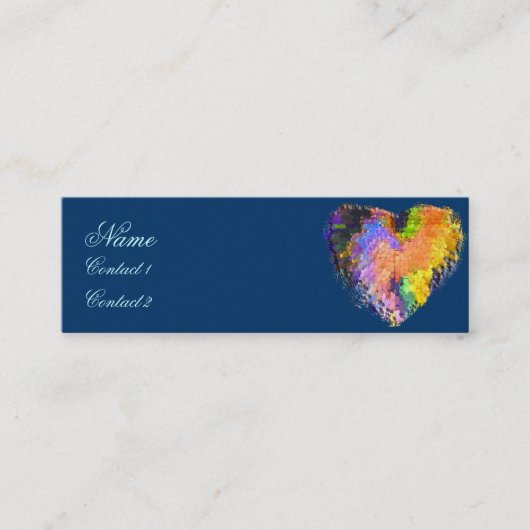 Kleine Stippen Hart Contactkaartje (Voorkant)
