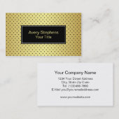 Kleine Stippen op Gold Professional Visitekaartje (Voorkant / Achterkant)