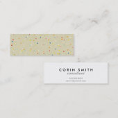 Kleine Stippen Regenboog-Confetti-prinsesdruk Afdr Mini Visitekaartje (Voorkant / Achterkant)