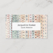 Kleine stippen waterverf abstract visitekaartje (Voorkant)