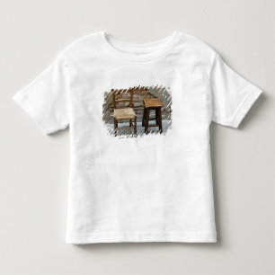Kleine stoel en kruk, Pienza, Italië Kinder Shirts
