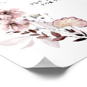 Kleine stollingsboho - modern Baby shower Diaper Poster (Hoek)