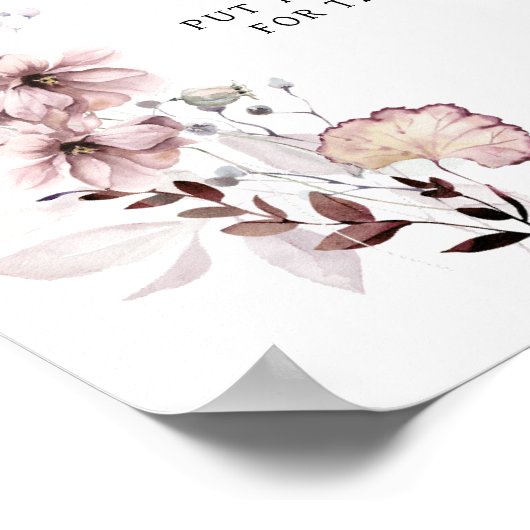 Kleine stollingsboho - modern Baby shower Diaper Poster (Hoek)