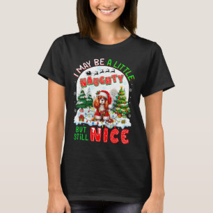 Kleine stoute maar leuke kerstcavalier koning Char T-shirt