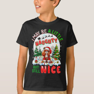 Kleine stoute maar leuke kerstcavalier koning Char T-shirt