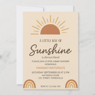 Kleine straal Boho-zonnigheid – Baby Shower  Kaart