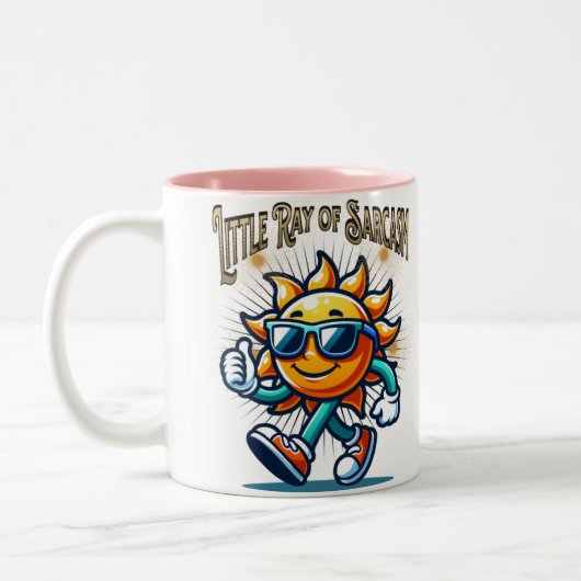 Kleine straal van sarcasme Mok | Grappige koffieko (Links)