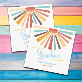 Kleine straal van Sunshine Blue Baby shower Servet