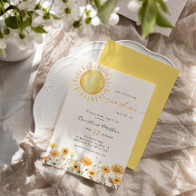 Kleine straal van Sunshine Wildflower Baby shower