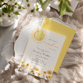 Kleine straal van Sunshine Wildflower Baby shower Kaart