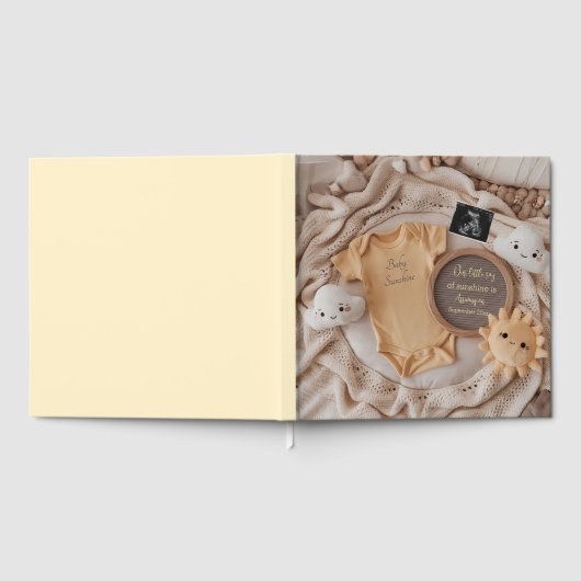 Kleine straal van zonneschijn Baby fotoboek aanden Gastenboek (Volledig)