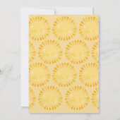 Kleine straal van zonneschijn boho baby shower uit kaart (Achterkant)