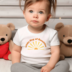 Kleine straal van zonneschijn   Gele zon Kinder Shirts