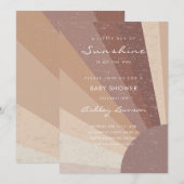 Kleine straal van zonneschijn modern Boho Baby sho Kaart (Voorkant / Achterkant)